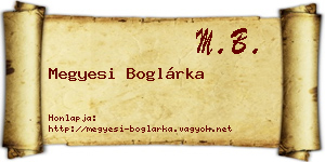 Megyesi Boglárka névjegykártya