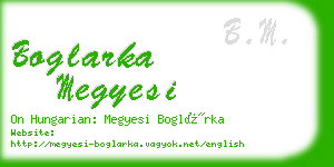 boglarka megyesi business card